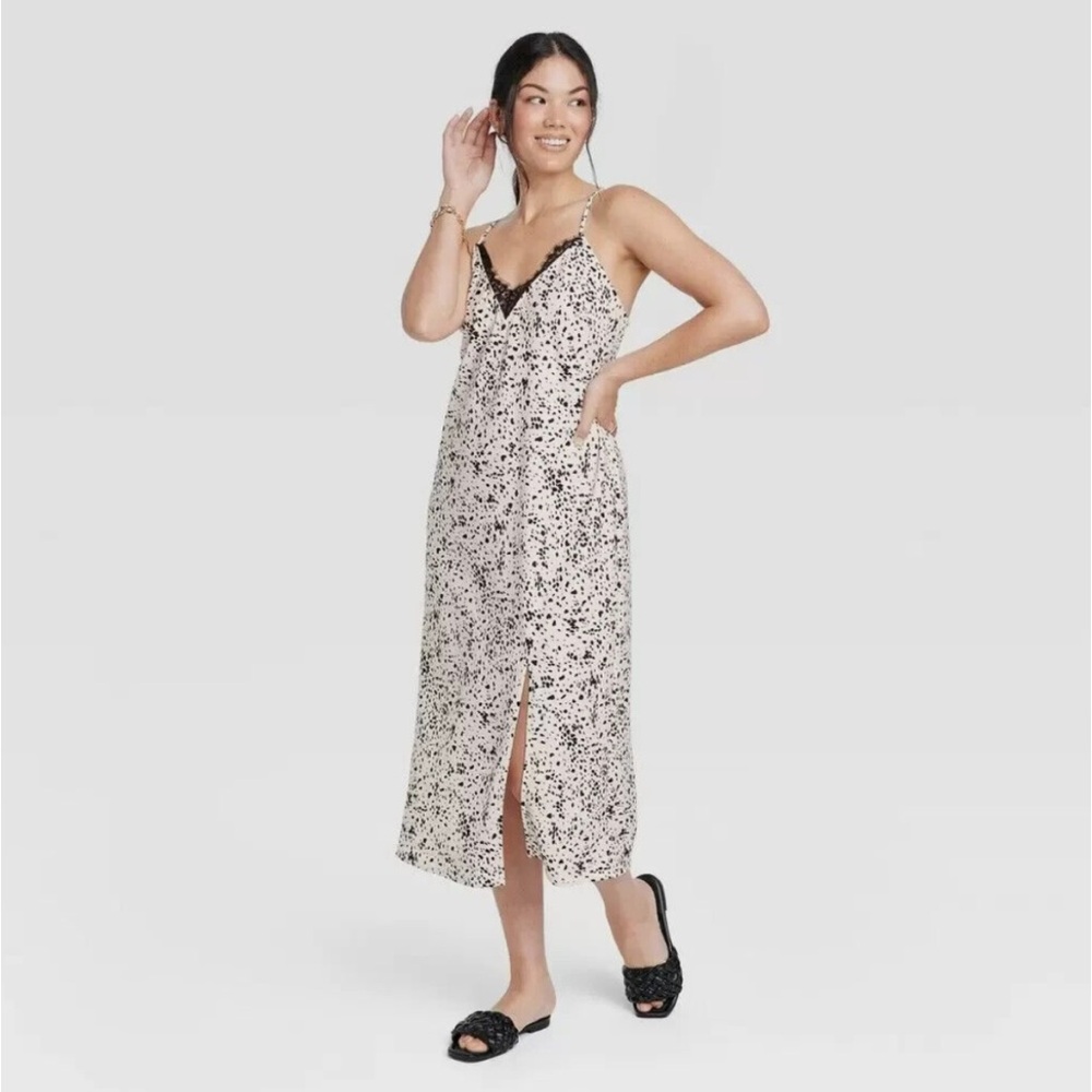 Lace slip dress